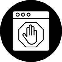 AD Blocker Vector Icon Design