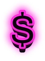 3d neon symbool png