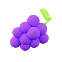 3d icon rendering grape png