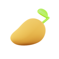 3d ikon tolkning mango png