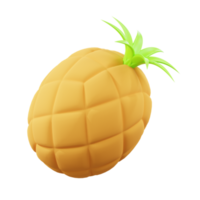 3d icon rendering pineapple png