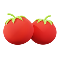 3d ícone Renderização tomate png