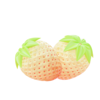 3d icon rendering pineberry png