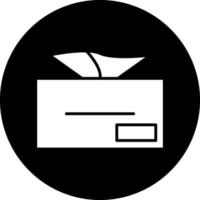 diseño de icono de vector de caja de pañuelos