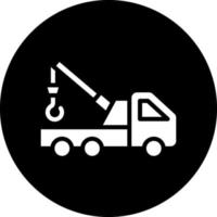 Tow Truck Vector Icon Design