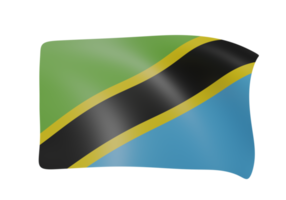 golvend vlag 3d geven png