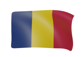 golvend vlag 3d geven png