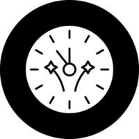 diseño de icono de vector de reloj de año nuevo