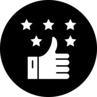Positive Review Vector Icon Design