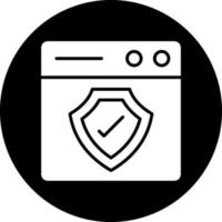 Web Protection Vector Icon Design