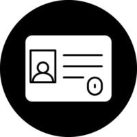 diseño de icono de vector de tarjeta de identificación