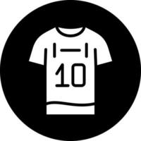 fútbol americano jersey vector icono diseño