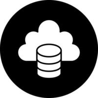 diseño de icono de vector de datos de nube