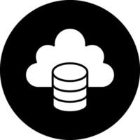 diseño de icono de vector de datos de nube