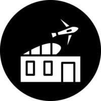 Airport Building Vector Icon Design