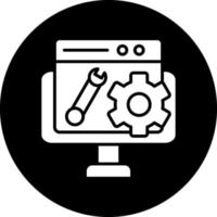 diseño de icono de vector de mantenimiento web