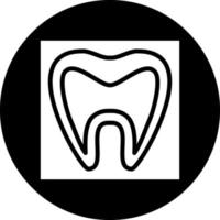 Tooth Xray Vector Icon Design