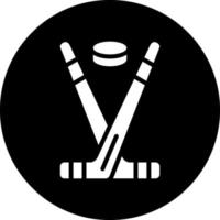 Ice Hockey Vector Icon Design