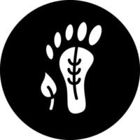 Carbon Footprint Vector Icon Design