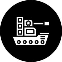 Army Ship Vector Icon Design