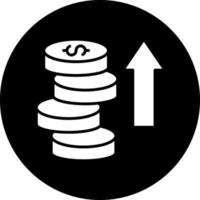 diseño de icono de vector de ganancias