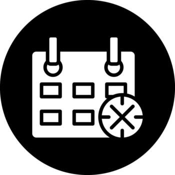 Remove Event Vector Icon Design