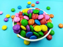 Sugar Coated Chocolate Gems Candy photo