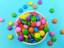 Sugar Coated Chocolate Gems Candy photo