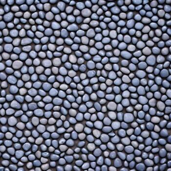 pequeño piedras ese son pulcramente organizado. guijarro la carretera textura foto