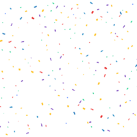 Colorful confetti falling isolated on transparent background. Anniversary and birthday celebrations PNG. Shiny tinsel and confetti falling. Festival elements PNG. Confetti PNG for carnival background.