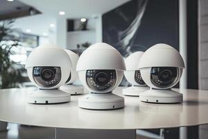 Professional home cctv and security cameras. photo