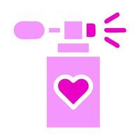 perfume icon solid duocolor pink colour mother day symbol illustration. vector