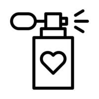 perfume icon outline black colour mother day symbol illustration. vector