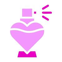 perfume icon solid duocolor pink colour mother day symbol illustration. vector