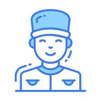 Creative and unique vector of bellboy, professional worker avatar