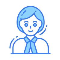 Female lawyer vector, professional worker avatar vector