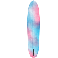 waterverf surfplank, surfboard illustratie, surfen illustratie, surfing png