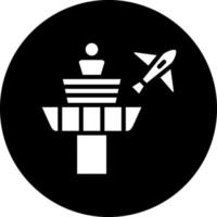 Control Tower Vector Icon Design