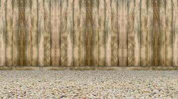 wood wall and marble floor photo