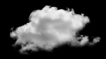 White cloud isolated on black background,Textured smoke,brush effect photo