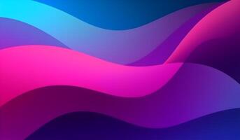 gradient purple, blue wavy dynamic abstract background. photo