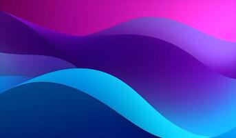 gradient purple, blue wavy dynamic abstract background. photo