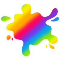 arcobaleno acquerello spruzzo dipingere macchia sfondo cerchio, luminosa colore acqua spruzzo png