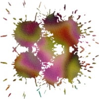 arco iris acuarela chapoteo pintar manchar antecedentes círculo, resumen grunge papel textura png