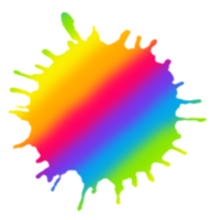 arcobaleno acquerello spruzzo dipingere macchia sfondo cerchio, luminosa colore acqua spruzzo png