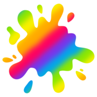 arcobaleno acquerello spruzzo dipingere macchia sfondo cerchio, luminosa colore acqua spruzzo png