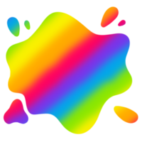 Regenbogen Aquarell Spritzen Farbe beflecken Hintergrund Kreis, hell Farbe Wasser Spritzen png