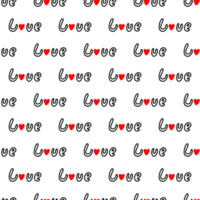 seamless pattern with love png