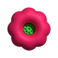 3d fleur isolé png