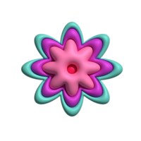 3D flower isolated png